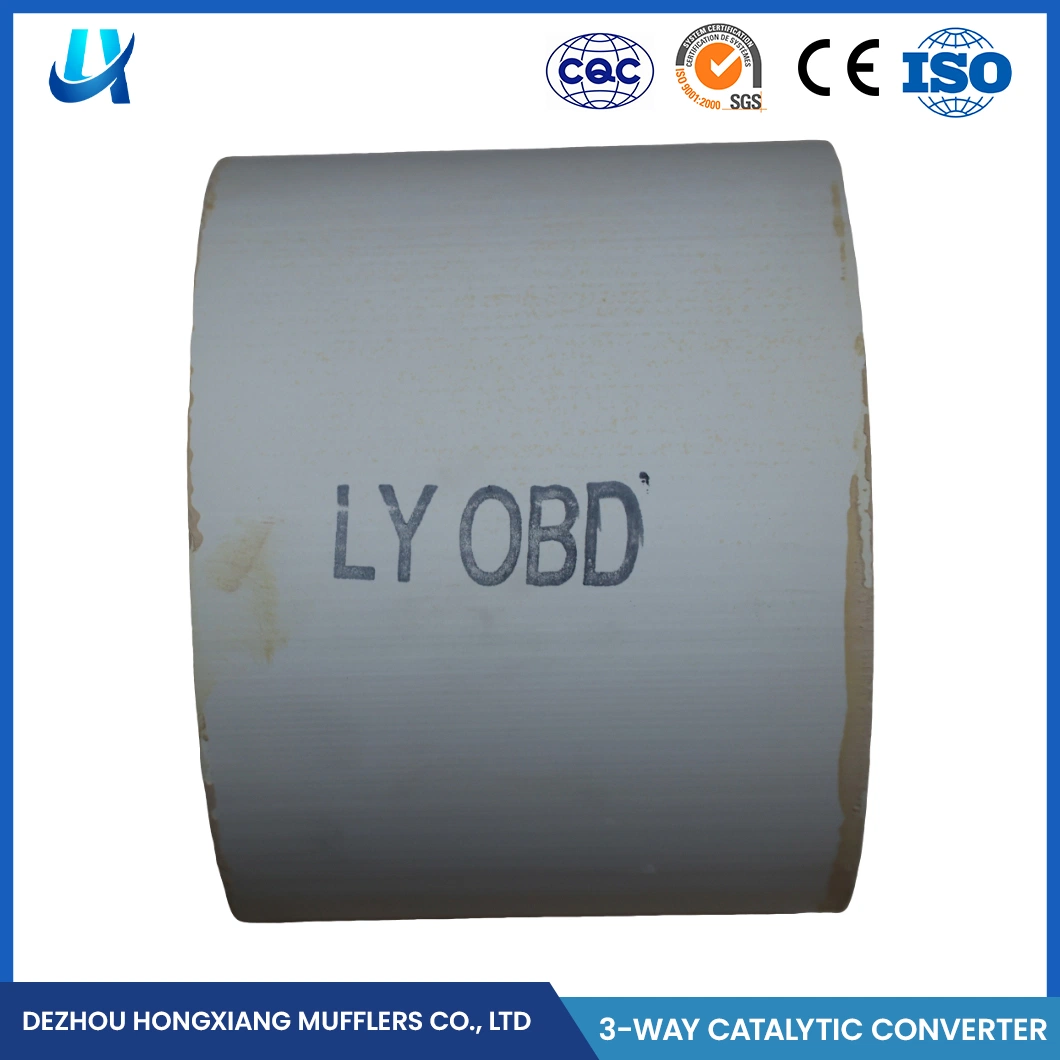 Hongxiang Infiniti Ternary Catalysis China Top PT Pd Rh Metal Cylinder Catalyst Carrier Manufacturer Three-Way Ceramic Honeycomb Carrier Catalyst for Auto