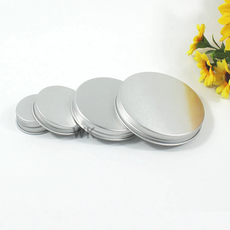 Custom Logo Canning Jar Lids Cosmetic Jar Lid Unishell Metal Lids Aluminum Screw Caps