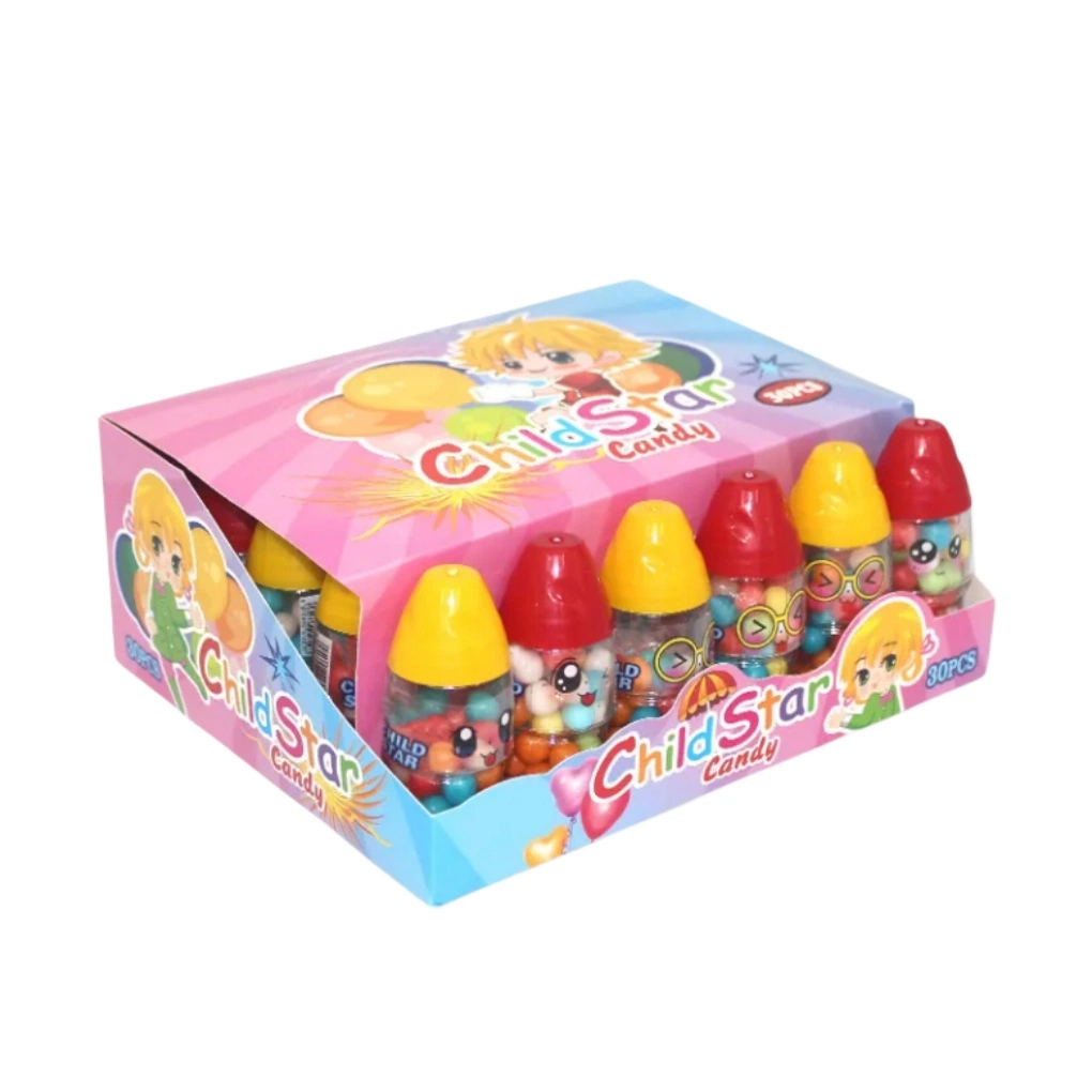 Sweet Fruit Flavor Puffed Candy Colorful Hard Candy