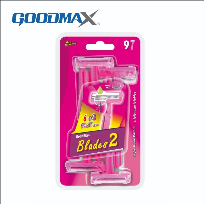 Sweden Twin Blade Disposable Shaving Razor Blade for Woman