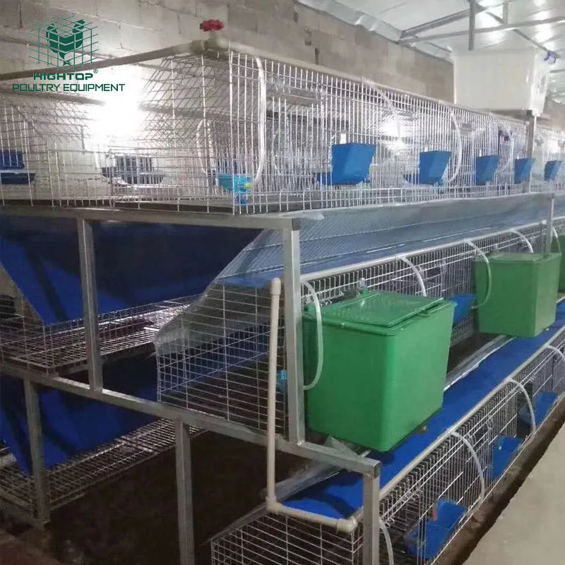 Galvanizado baratos mallas soldadas con capas de metal duradero la cría de conejos jaulas de Uganda
