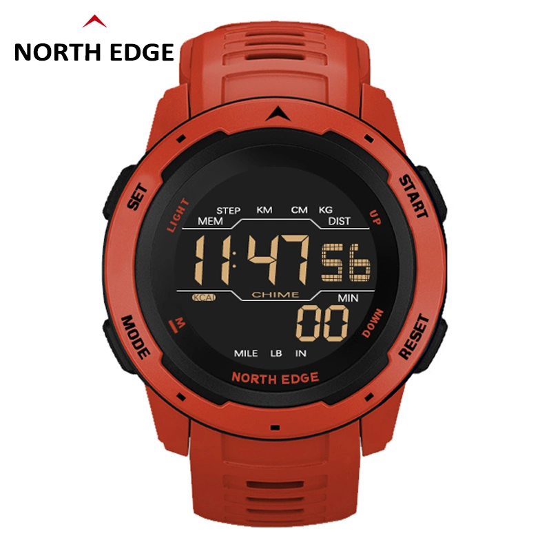 2022 North Edge Mars Plastic Case Sport Digital Watch 5ATM Water-Resistant Electronic Watch Smart Watch Gift Watches Outdoor Watch 01