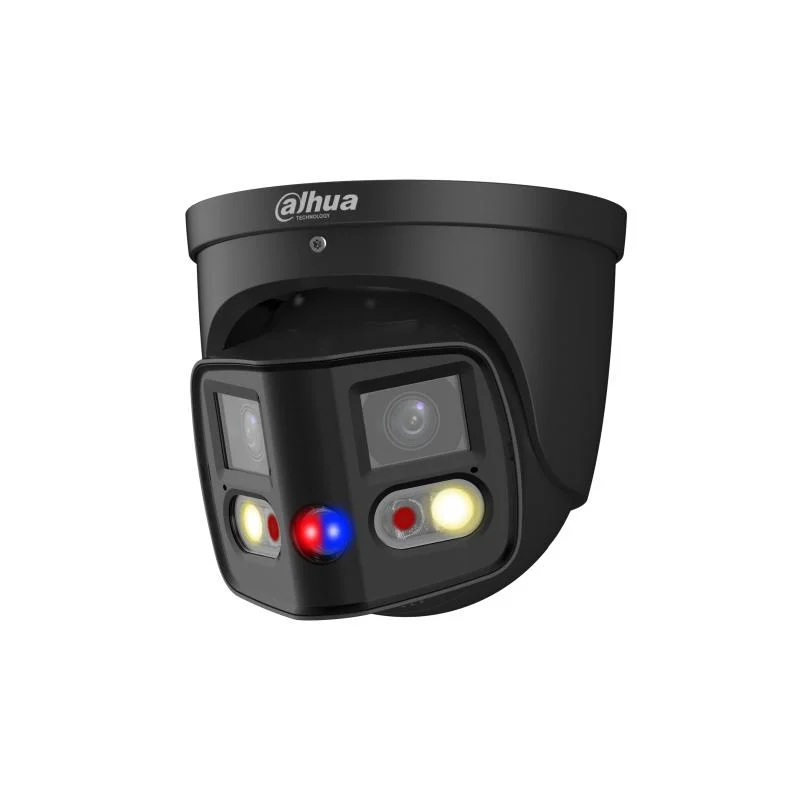 Dahua Ipc-Pdw3849-A180-as-PV 2X4MP Tioc Duo Splicing Fixed-Focal Eyeball Wizsense Network Camera 4K 8MP Two-Way Talk Full-Color Built-in IR LED and Warm Light