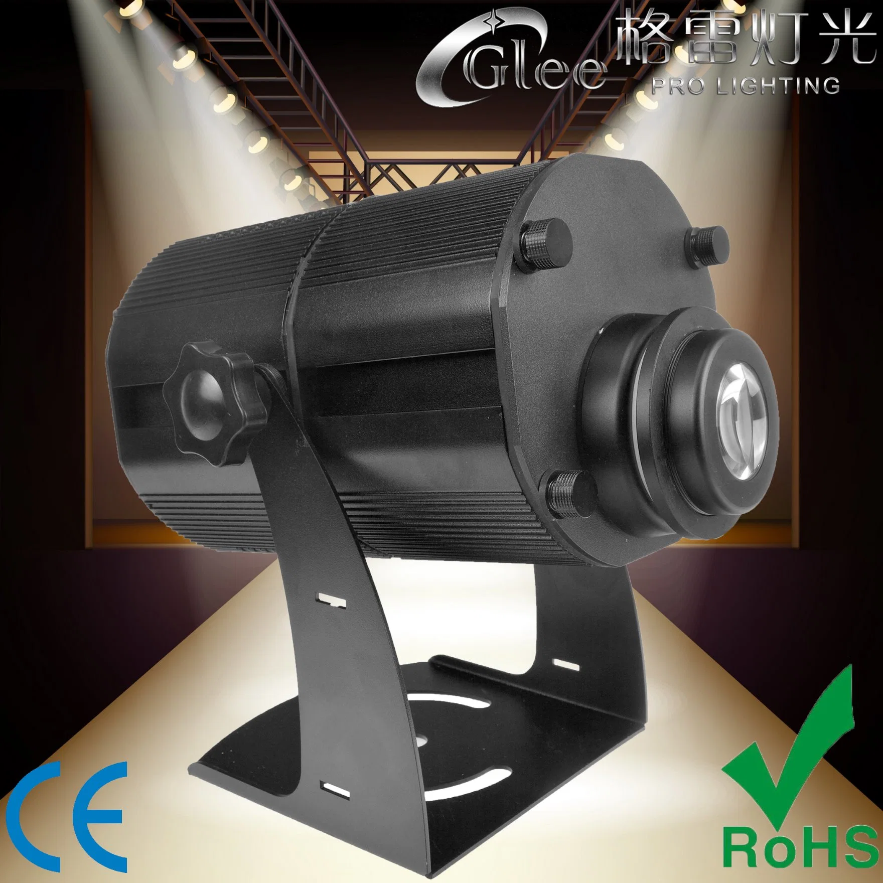 Outdoor 80W 4 Gobos LED Waterproof Rotated Gobo Logo Projector