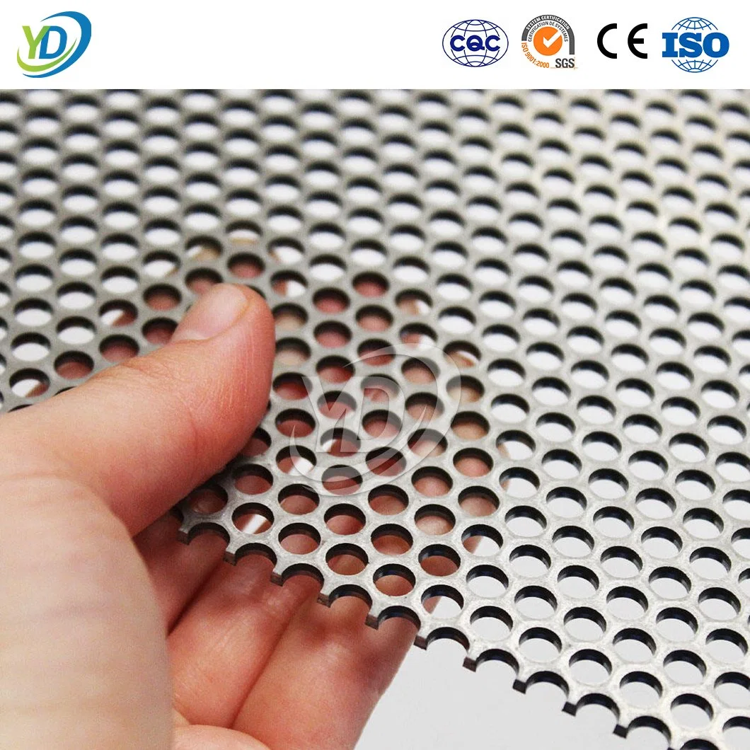 Malla de alambre Yeeda Plástico de PVC Chapa Perforada chapa de acero inoxidable de chapa de cobre perforado de material de proveedores China pequeño orificio Chapas perforadas