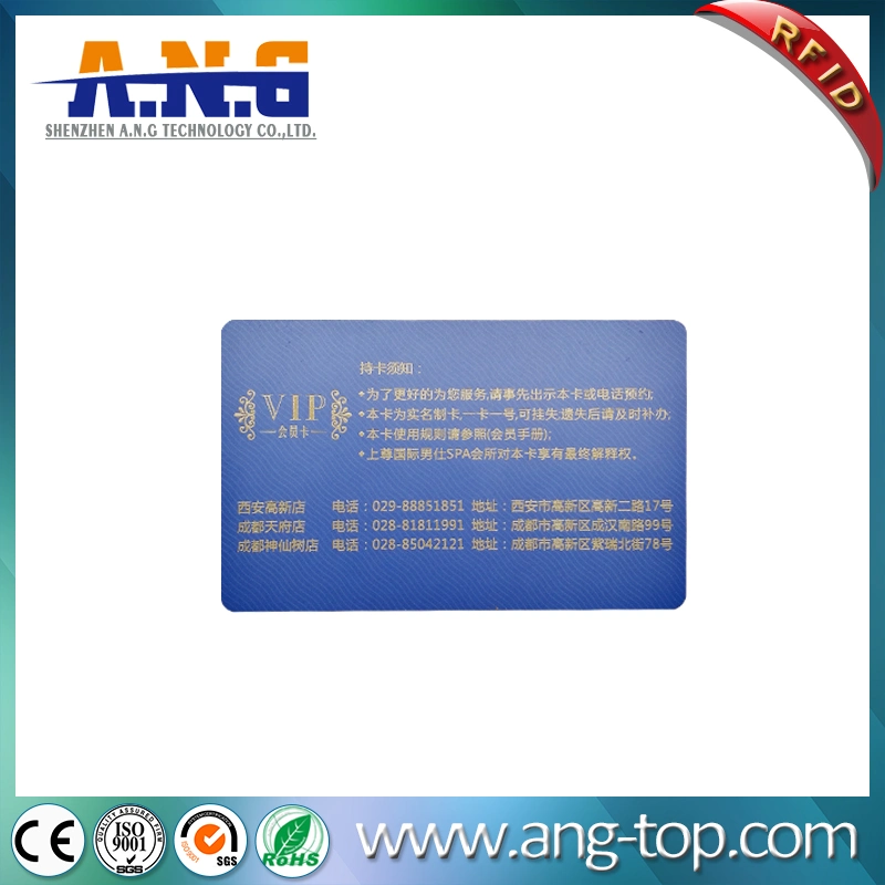 High Security Cmyk Plastic RFID Access Blocking Card