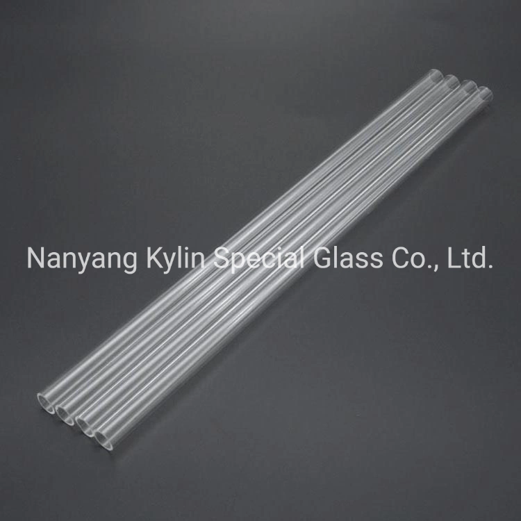 Clear High Pure Silica Powder Heat Resistant Quartz Glass Tube for Solar Energy