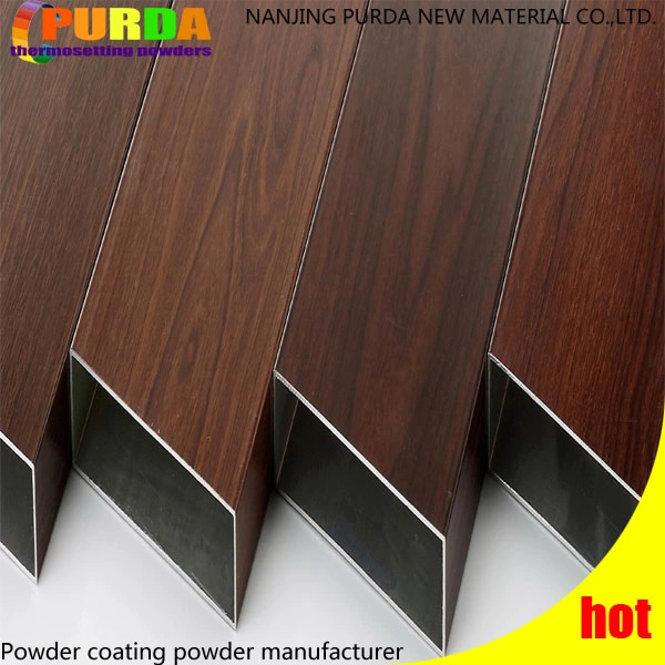 Polyester Powder Coating Wood Finish Aluminum