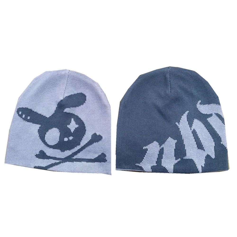 China Factory Custom Design Jacquard Winter Acrylic Warm Daily Beanie Cap