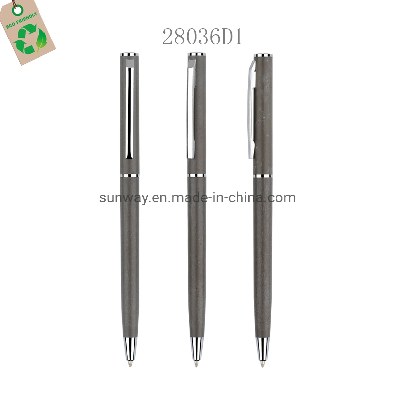 Classic Design Eco Friendly Coffee Grounds Ballpoint Pen for Fast Writing
