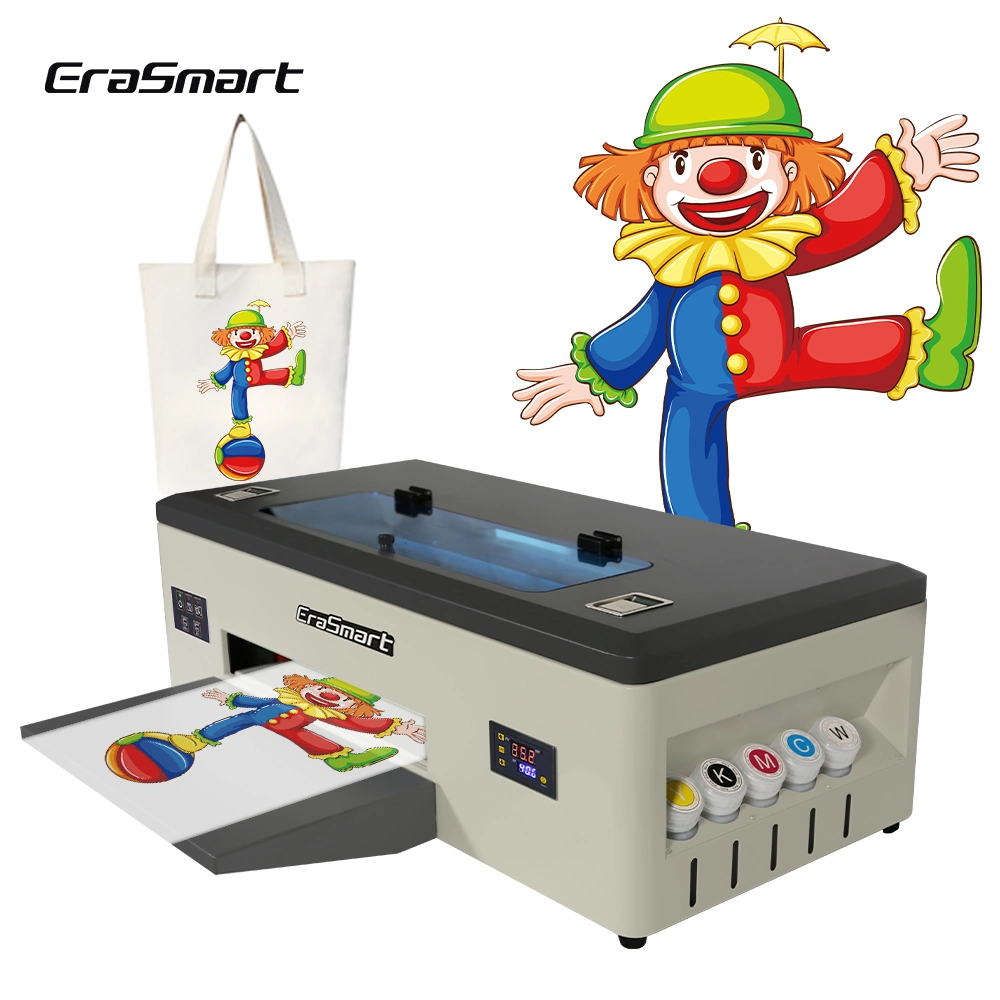 Erasmart A3 tamaño A4 Pet Dtf Rollo Digital Hoja de impresora o una película de transferencia de calor de la impresión de Epson L1800 Impresora de inyección de tinta 1390