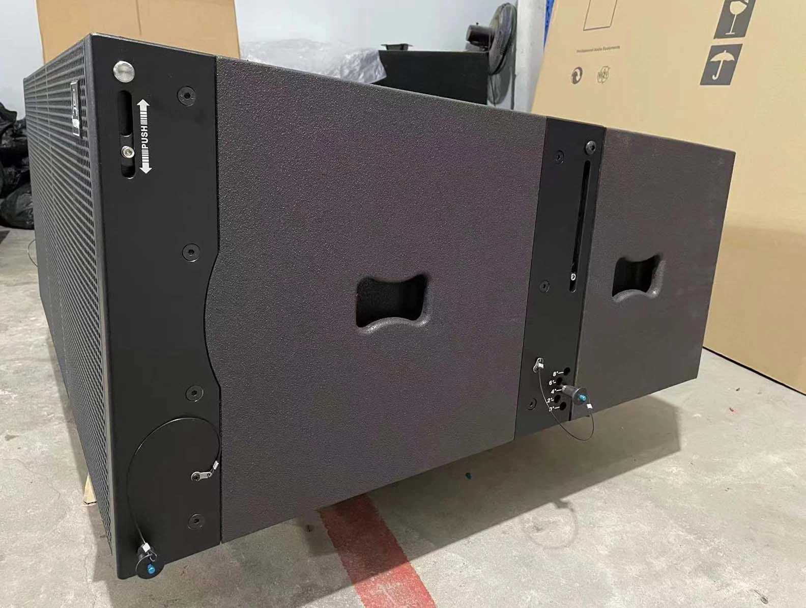 Doble 12" sistema de sonido DJ Neodynium Active Line Array altavoz