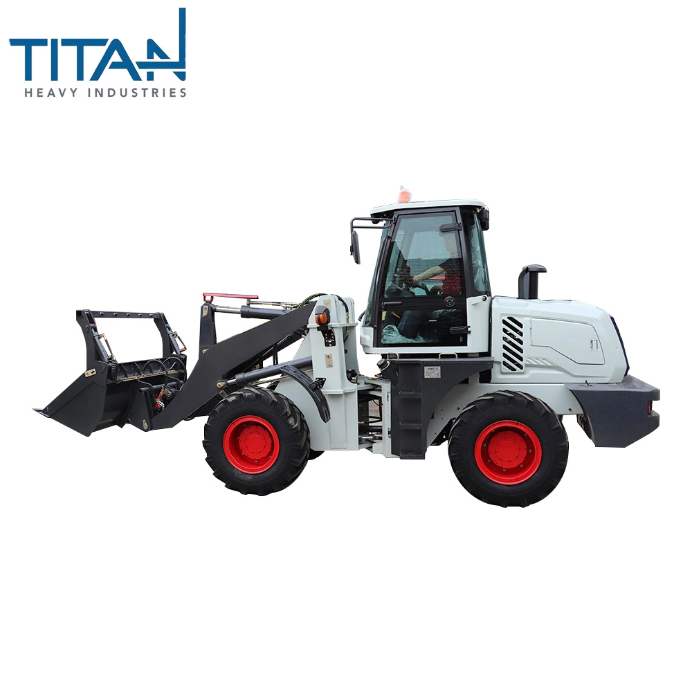 A Titan novo TL20 2000kg de marcação de origem hidráulica agrícola Mini pequena máquina carregadora de rodas articulada