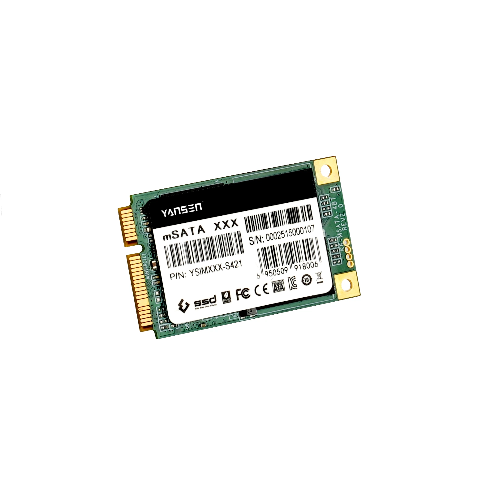 Yansen 128GB Msata SSD for Aircraft and in-Vehicles