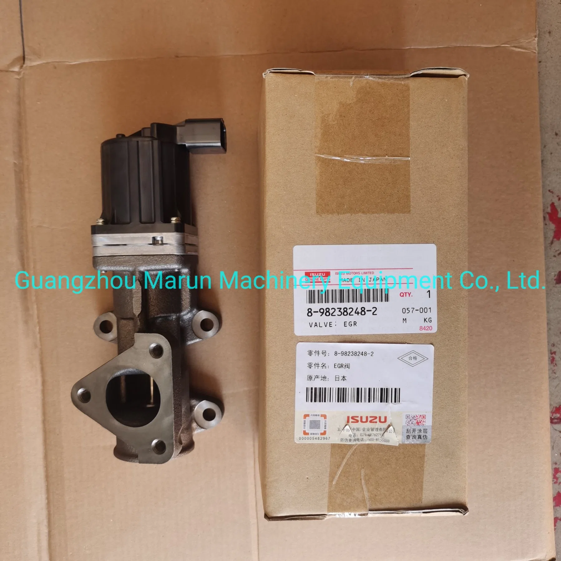 Excavator Diesel Engine Parts 4HK1, Xybw02 Egr Valve 8-98238248-2