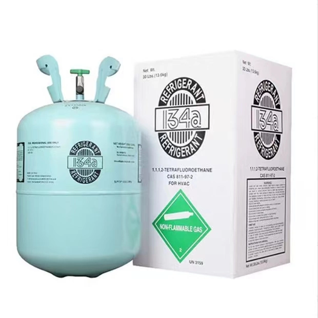 13.6 Kg 134A Refrigerant Gas R134A Cooling Origin Gas Factory Supply Pure and Safety Car Air Conditioner Refrigerant Gas
