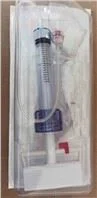 Disposable Medical Cardiology Balloon Inflation Device Indeflator White Type