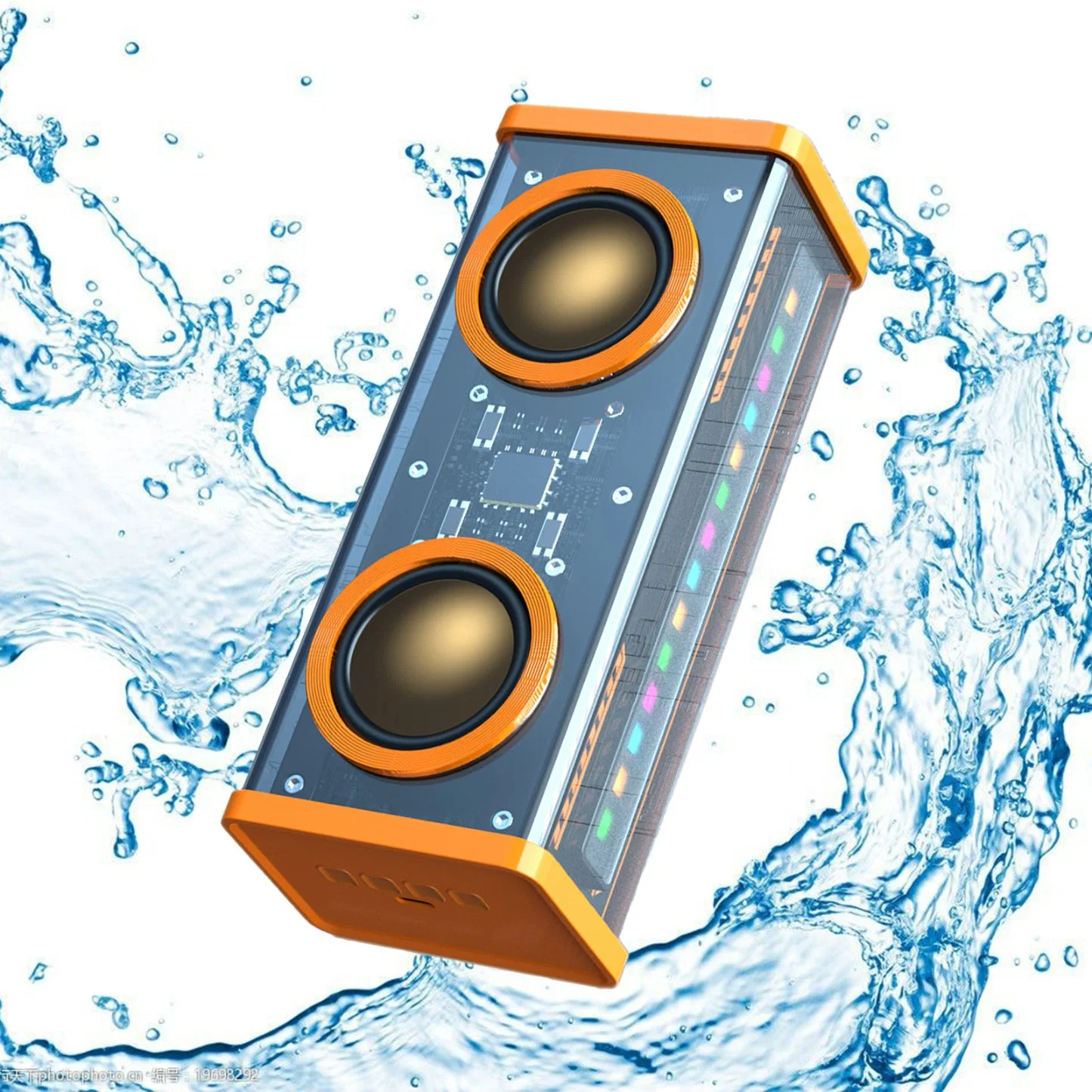 Pairing Portable Wireless Speaker Booming Bass Loud Stereo Light Outdoor Bluetooth Speaker