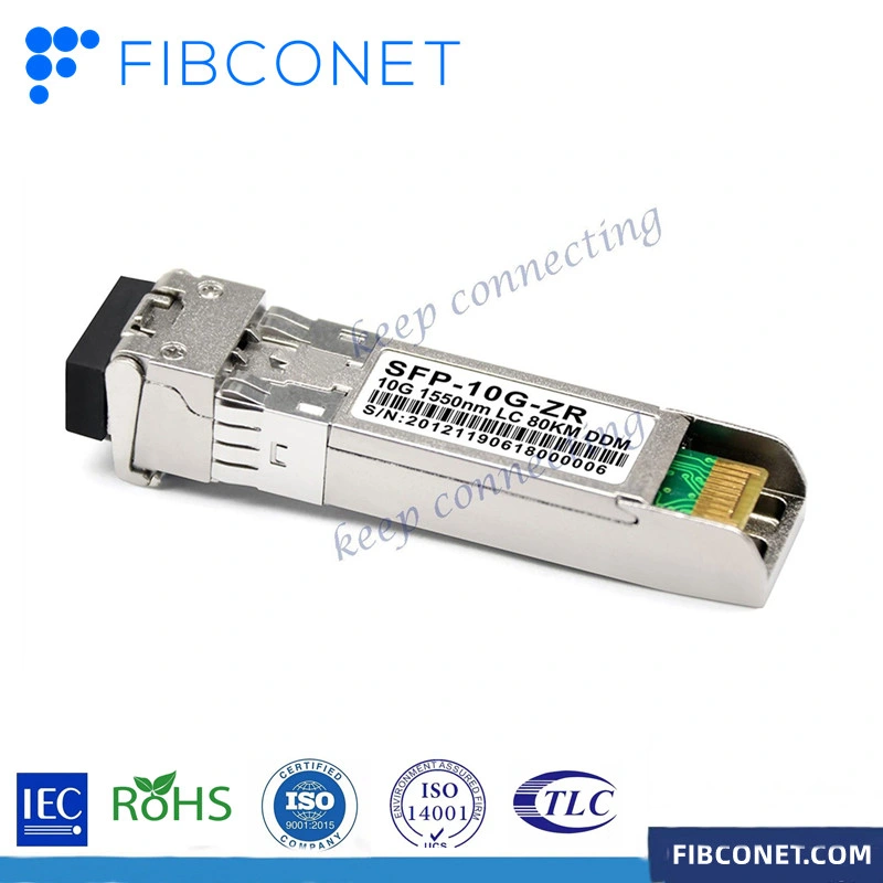 FTTH Single Mode 10gbase-Er/Ew 1550nm 80km Fiber Optic SFP