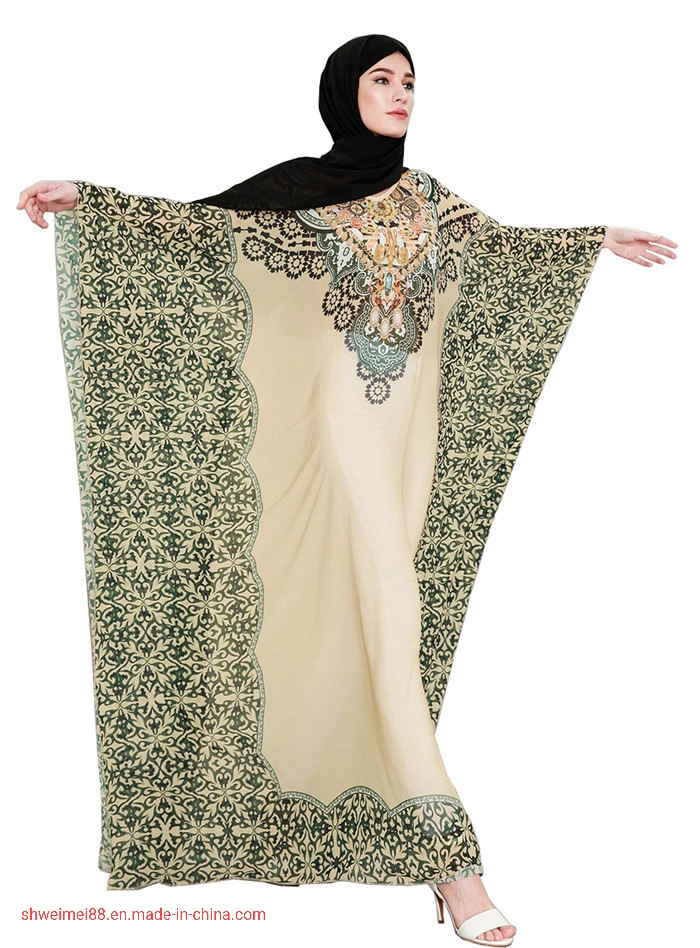 2020 Nuevo diseño Mayorista/Proveedor Ropa de Mujer Dubai Kaftan Farasha Caftan Vestido Largo Maxi Abaya Canadá Kimono Manga Caliente Ropa de Mujer Musulmana Talla Grande Fábrica