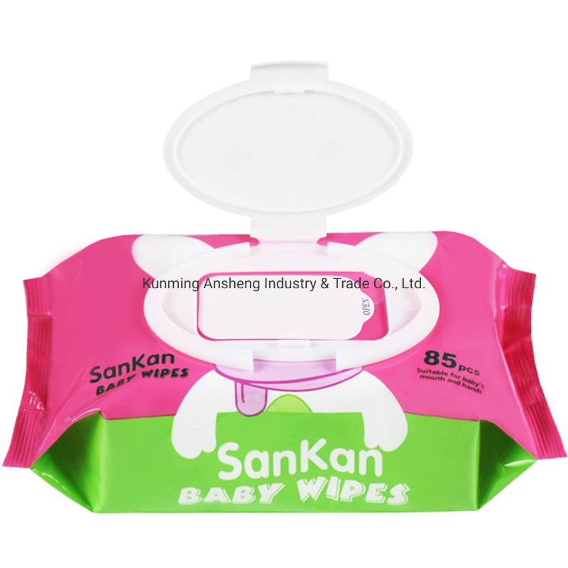 Factory Private Label Vitamin E Disposable Organic Baby Wet Wipes