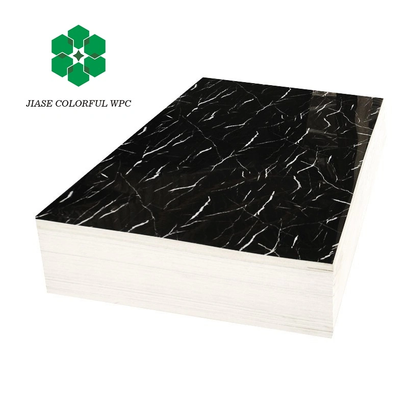 UV High Glossy Wall Building Materials 1220*2440 Waterproof Flat Indoor Wall Board PVC Marble Sheet