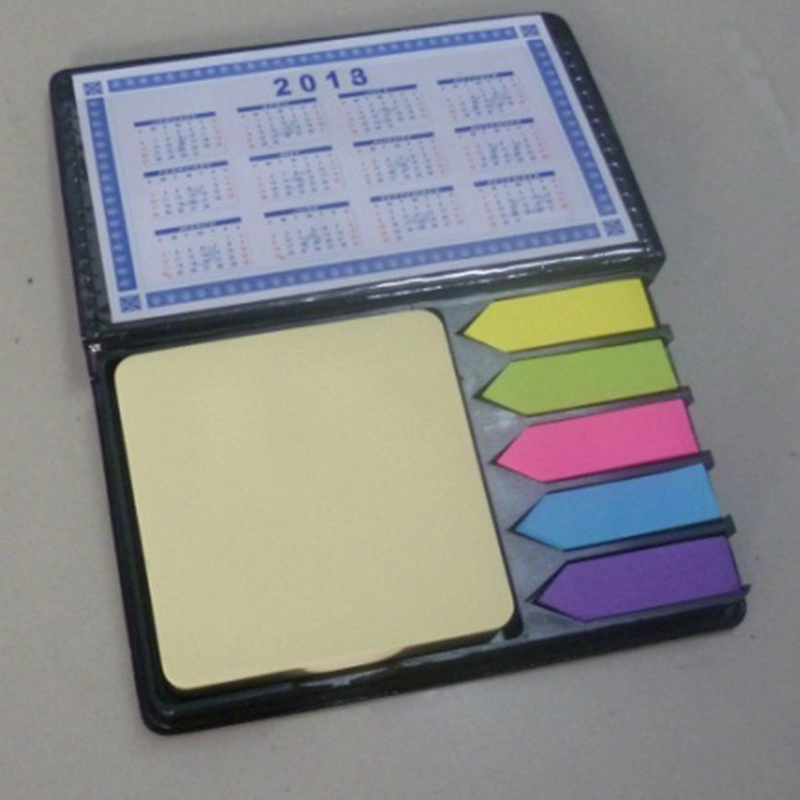 Sticky Notes Set with Calendar in PU Box, Promotional Gift Notes Sets