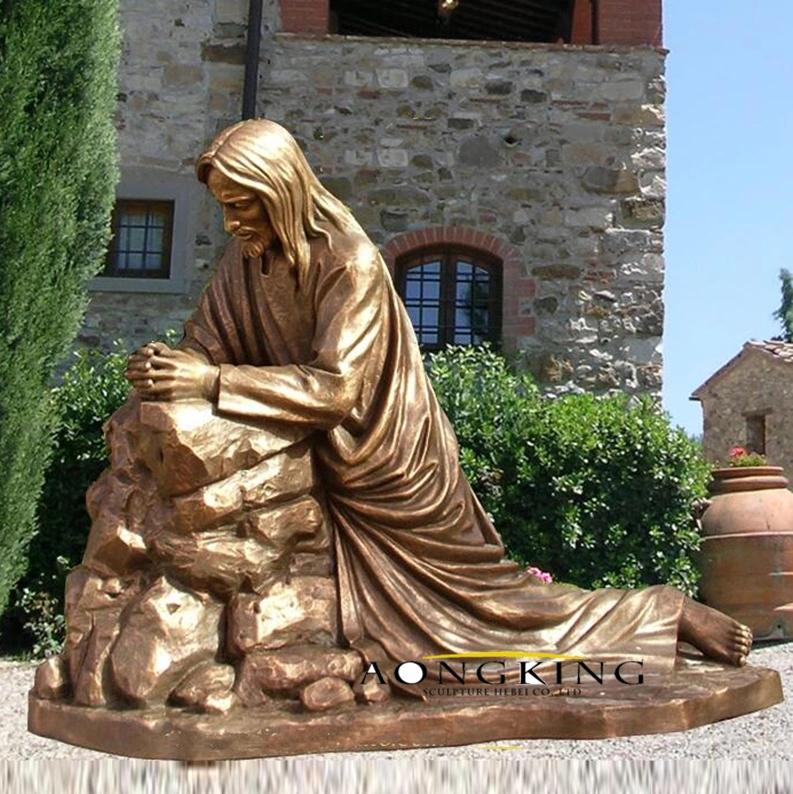 Famous Life-Size Catholic Art Saint Francis Assisi Bronze Sculpture From Aongking-1