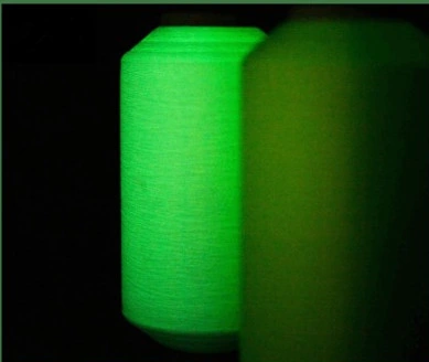 DTY Luminous Twine Fluorescent Polyester Yarn for Ribbon