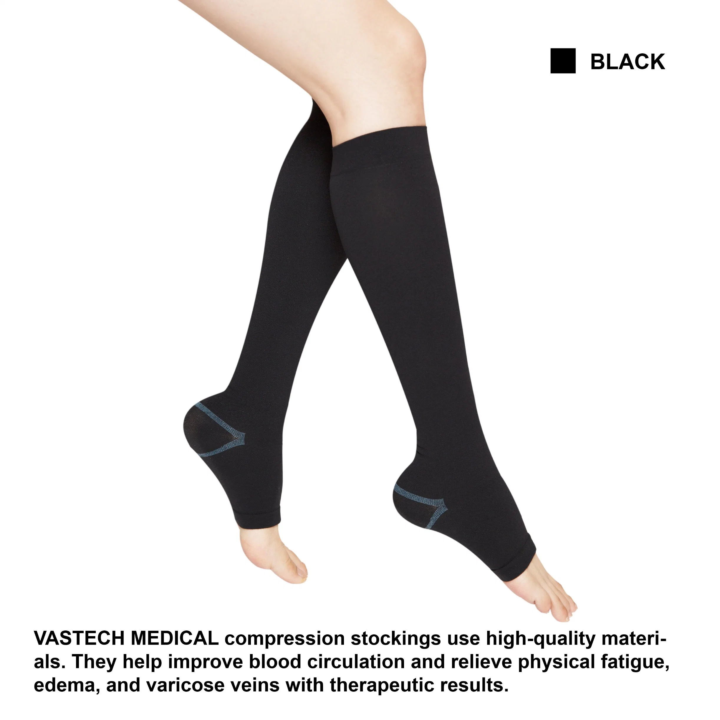 Compression Stocking 15-21mmhg with Open Toes Class 1 (AD-101)