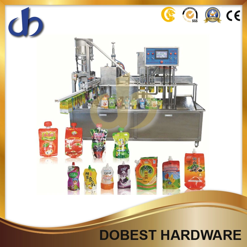 Automatic Liquid Pump Measuring Stand up Spout Pouch Filling Machine