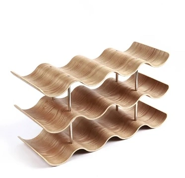 Hot Selling Wholesale/Supplier Customized Bamboo Wine Holder 4 Layers Rack for Bar