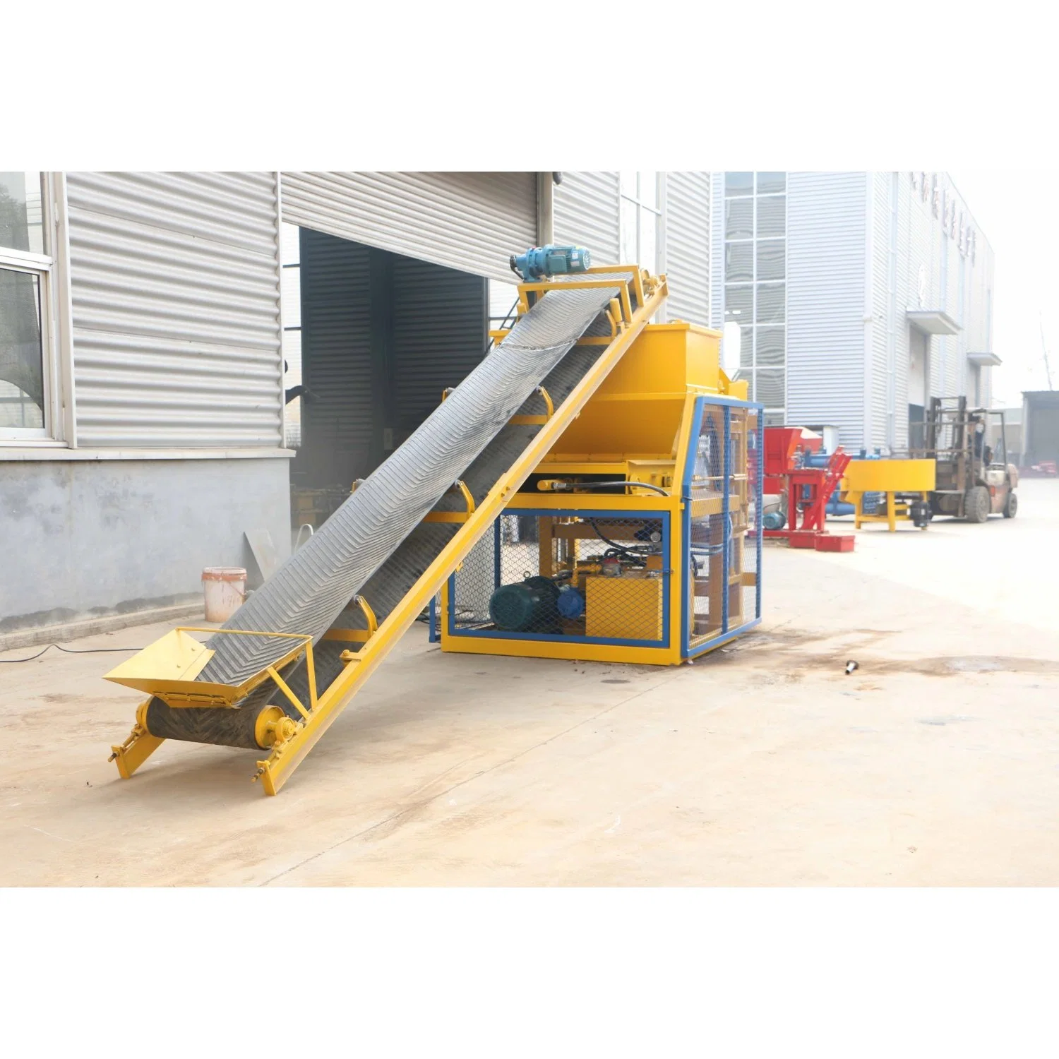 FL5-10 Clay Soil Earth Mud Eco Interlocking Brick Block Making Machine Price