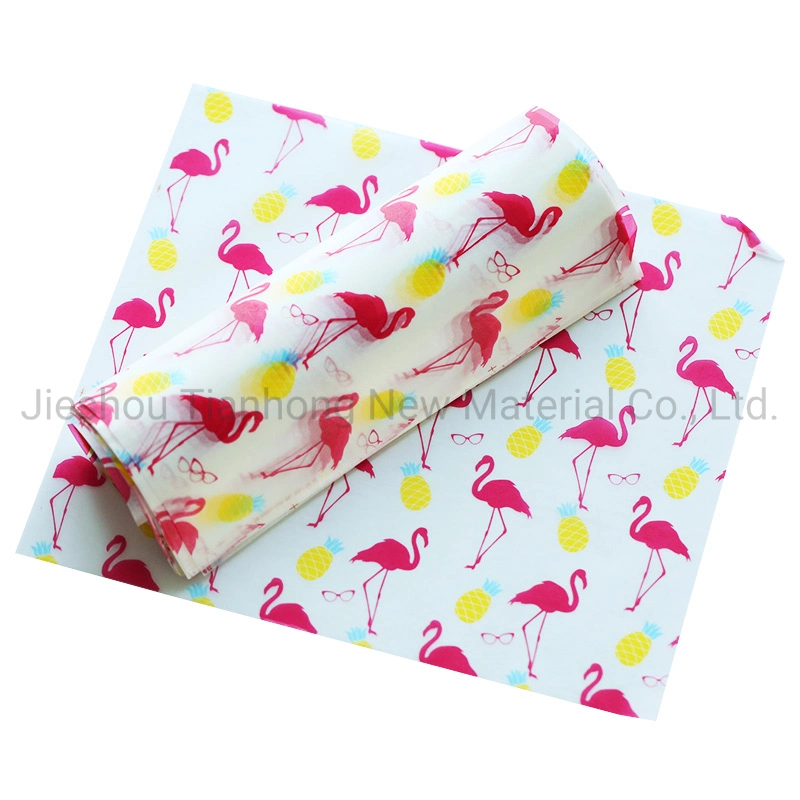 Food Packaging Wax Coated Paper Printed Wrapping Paper Twist Candy Paper