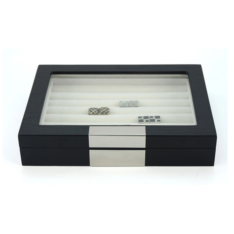 Luxury High End Wooden Cufflinks Storage Box Jewelry Gift Box