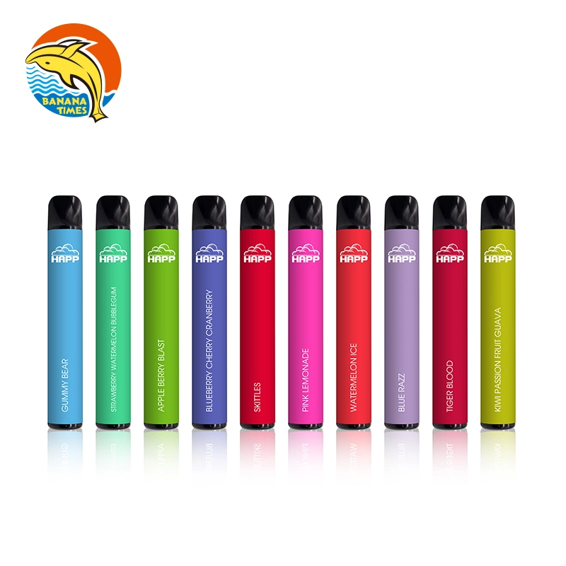 Spain Hottest Mini Disposable Electronic Cigarette 600puffs Custom Wholesale 2% Nic Salt Vape Pen