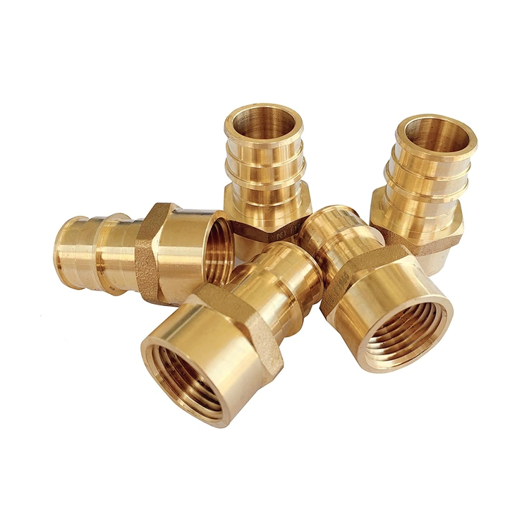 Us Market Cupc Certificate Brass Adapter Fpt Pex Brass Fitting 1/2"X1/2" 1/2" X 3/4" 3/4" X 1/2"