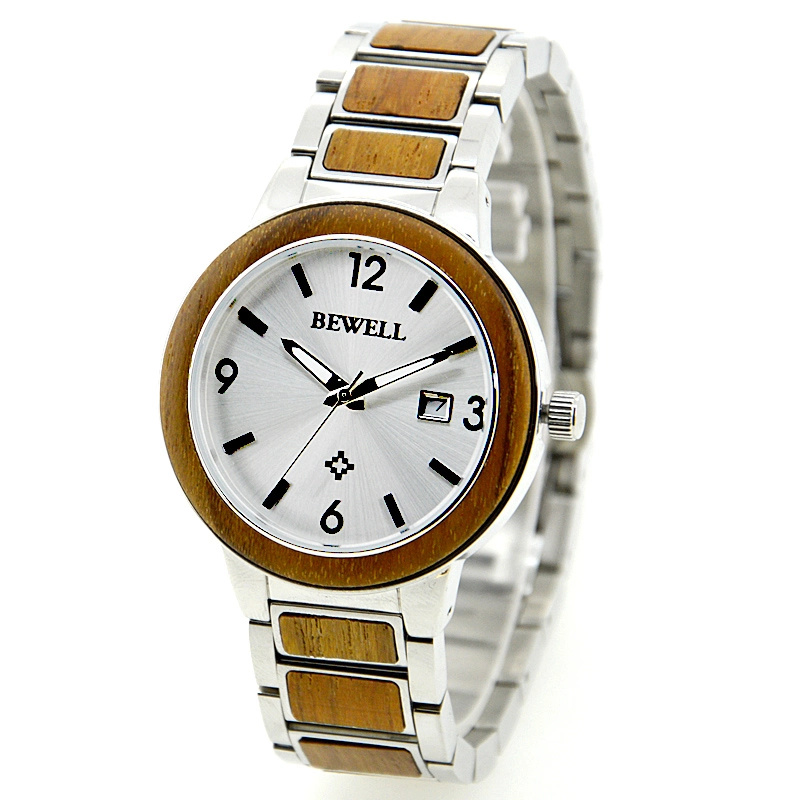 Mens à la mode montre à quartz watch en bois, montre-bracelet populaire OEM