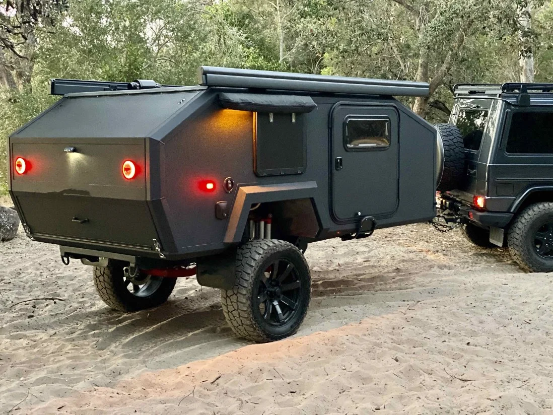 Kleiner Pop-up Off Road Teardrop Camping Anhänger mit Zelt Zum Verkauf