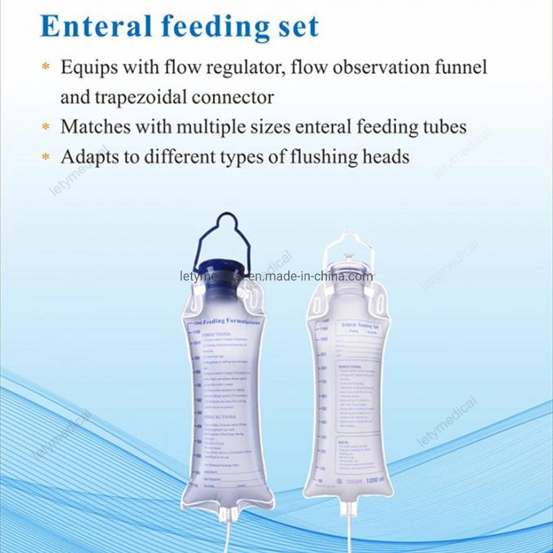 Transparent 500ml 1500ml Nutrition Gravity Enteral Feeding