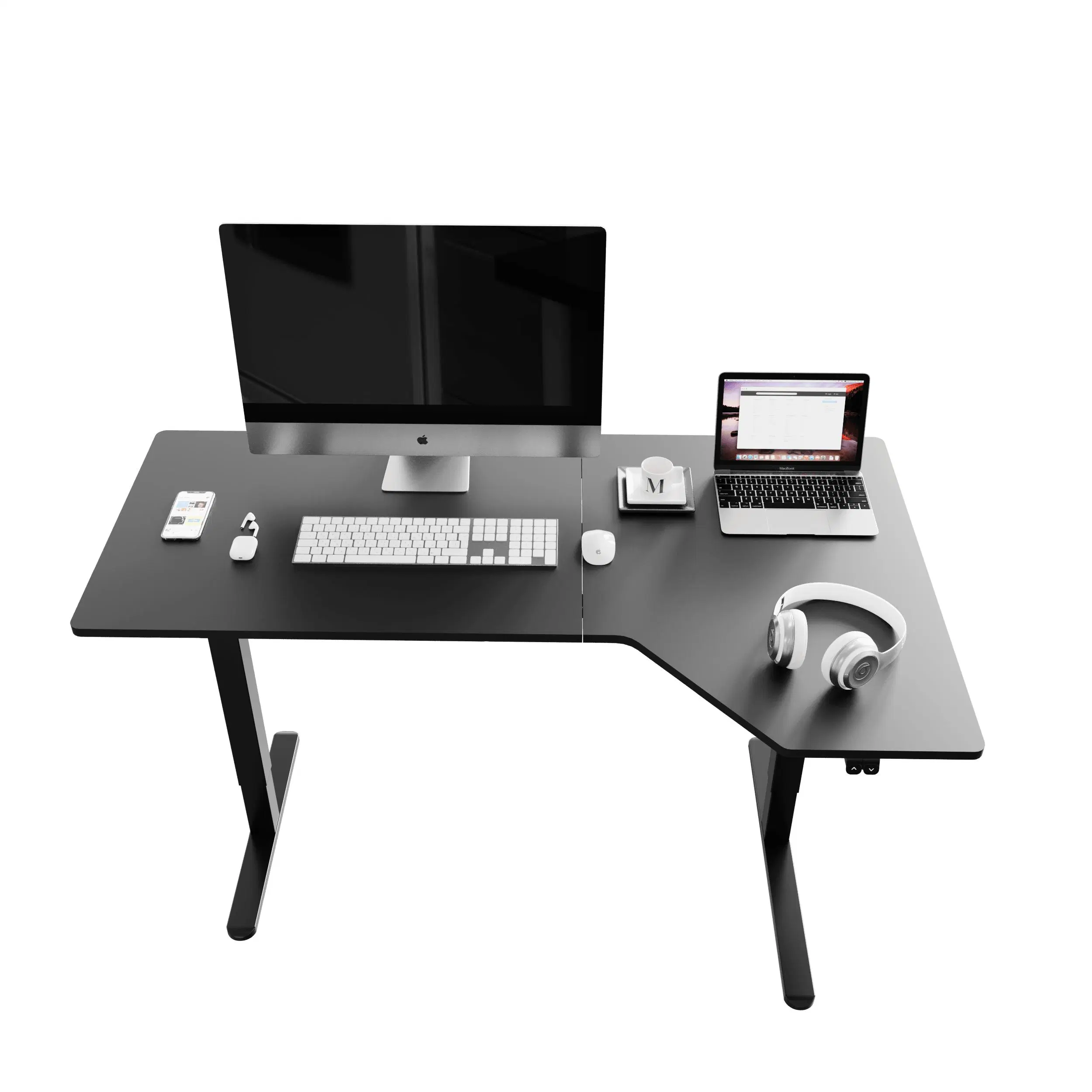 V-mounts Spaceergo Computer Standing Desk Office Furniture with Smart Hand Controller