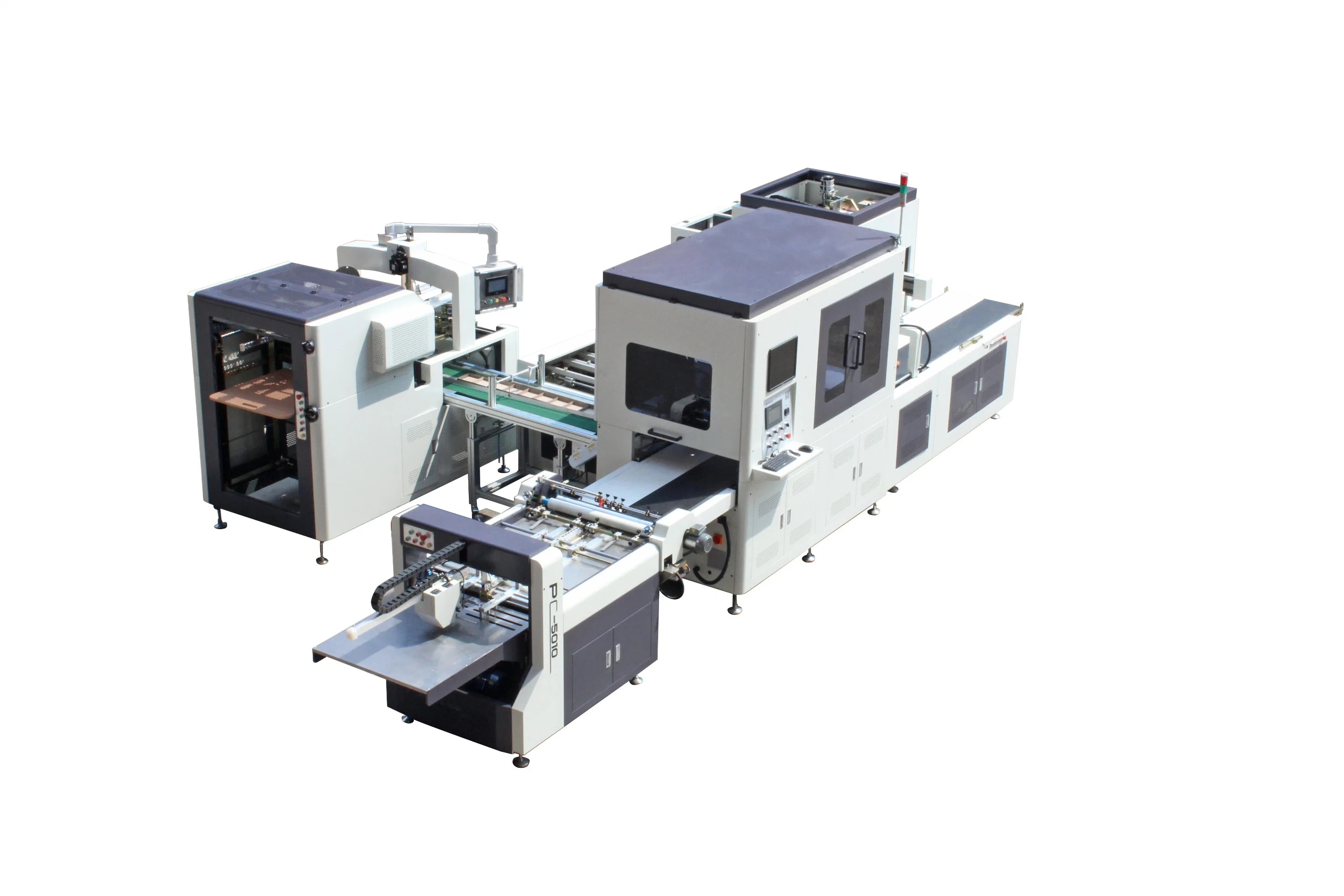 High Speed Automatic Double Positioning Rigid Box Making Machine Heaven and Eart Box Making Machine Mobile Phone Box Making Machine Box Maker