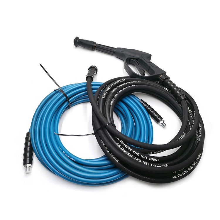 High quality/High cost performance Steel Wire Braided Rubber 30 Foot Pressure Washer Hose for Garden Waterring