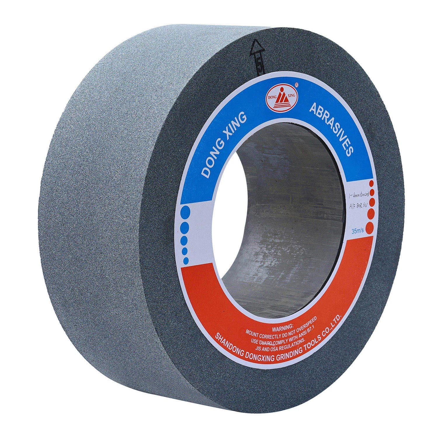 Disco de lixa abrasivo cerâmico de 500X150X305mm com cabeça de lixa sem centro para ferro fundido Tubo redondo de polimento de metal de precisão