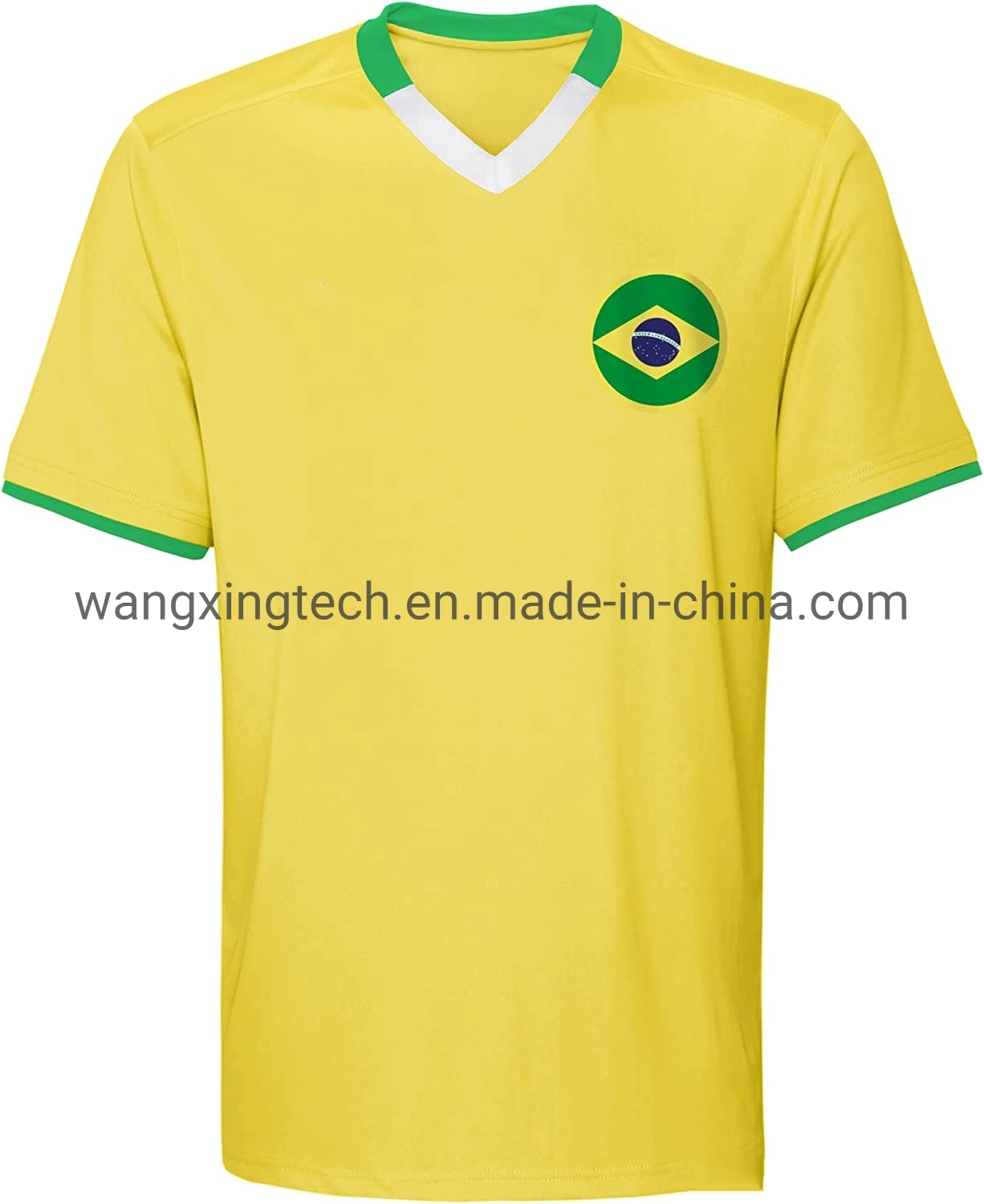 Brasilien Country Team Fußballtrikot Im Modedesign