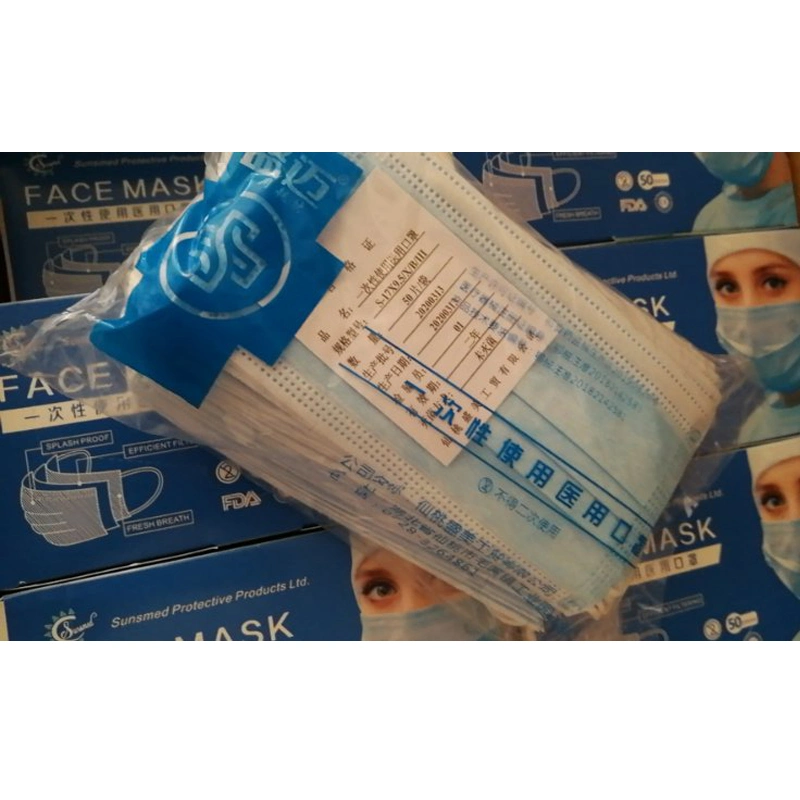 Disposable Face Mask 3ply with Ear Loop for Adult