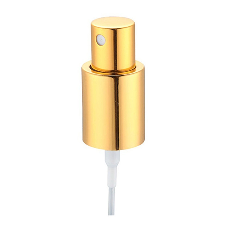 18/410 20/410 Cosmetic Oil Golden Silver Color Aluminum Cream Pump Mist Sprayer