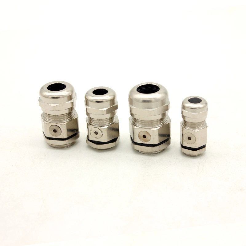 IP68 Breathable Brass Cable Gland Pg/M Metal Cable Glands for LED Lights