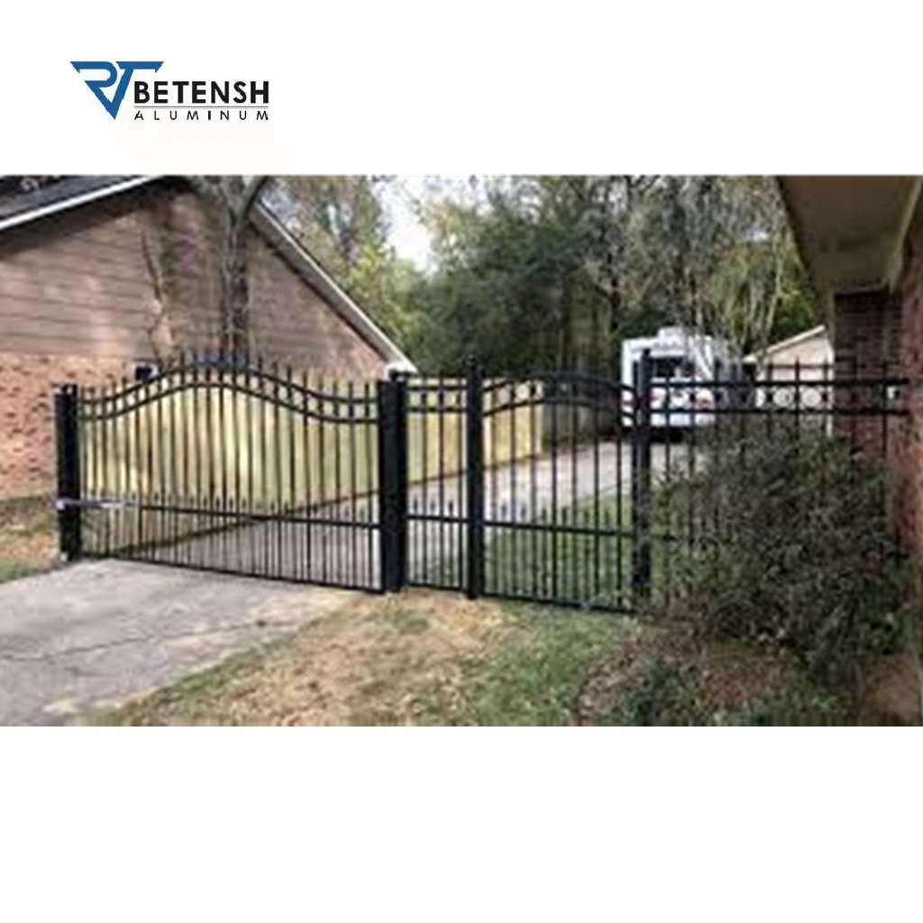 Factory Price Automatic Driveway Swing Fence Aluminium Garden Front Entrance Aluminum Gate with CE/ISO9001 for Home