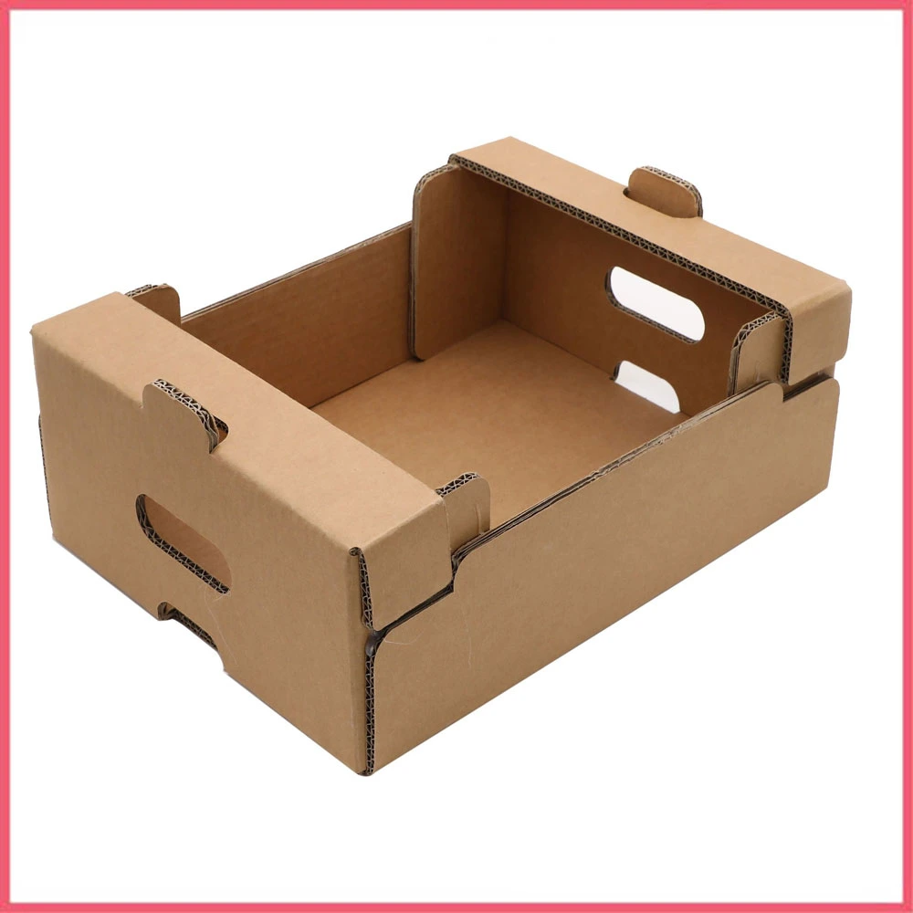 Custom Printed Corrugated Cardboard Paper Cherries Avocado Pineapple Pear Orange Apple Lemon Mango Banana Fruit Vegetable Packing Packaging Shipping Carton Box